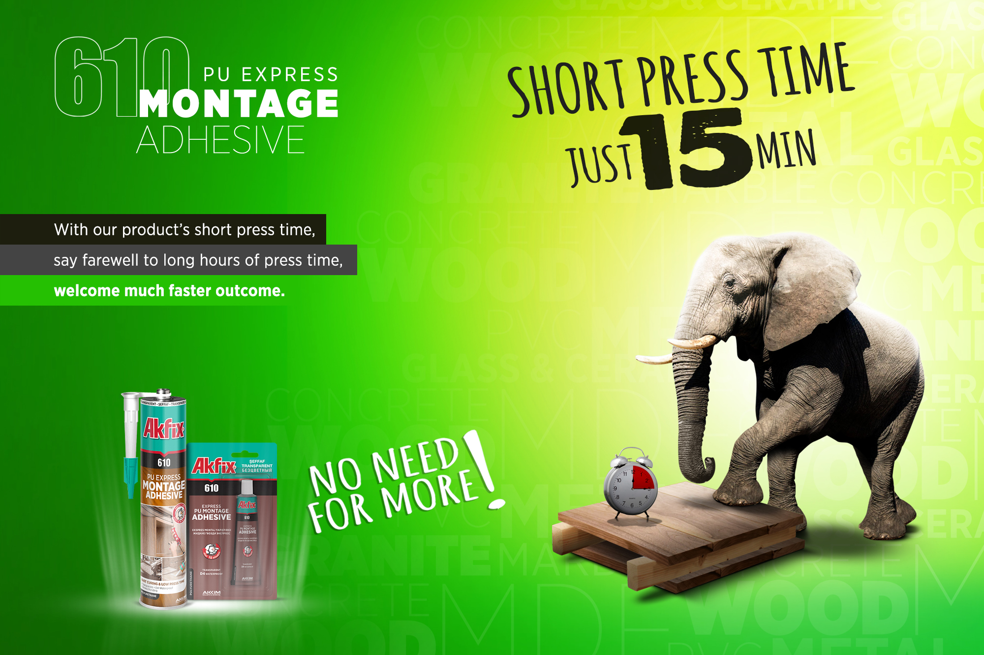 610 PU Express Montage Adhesive